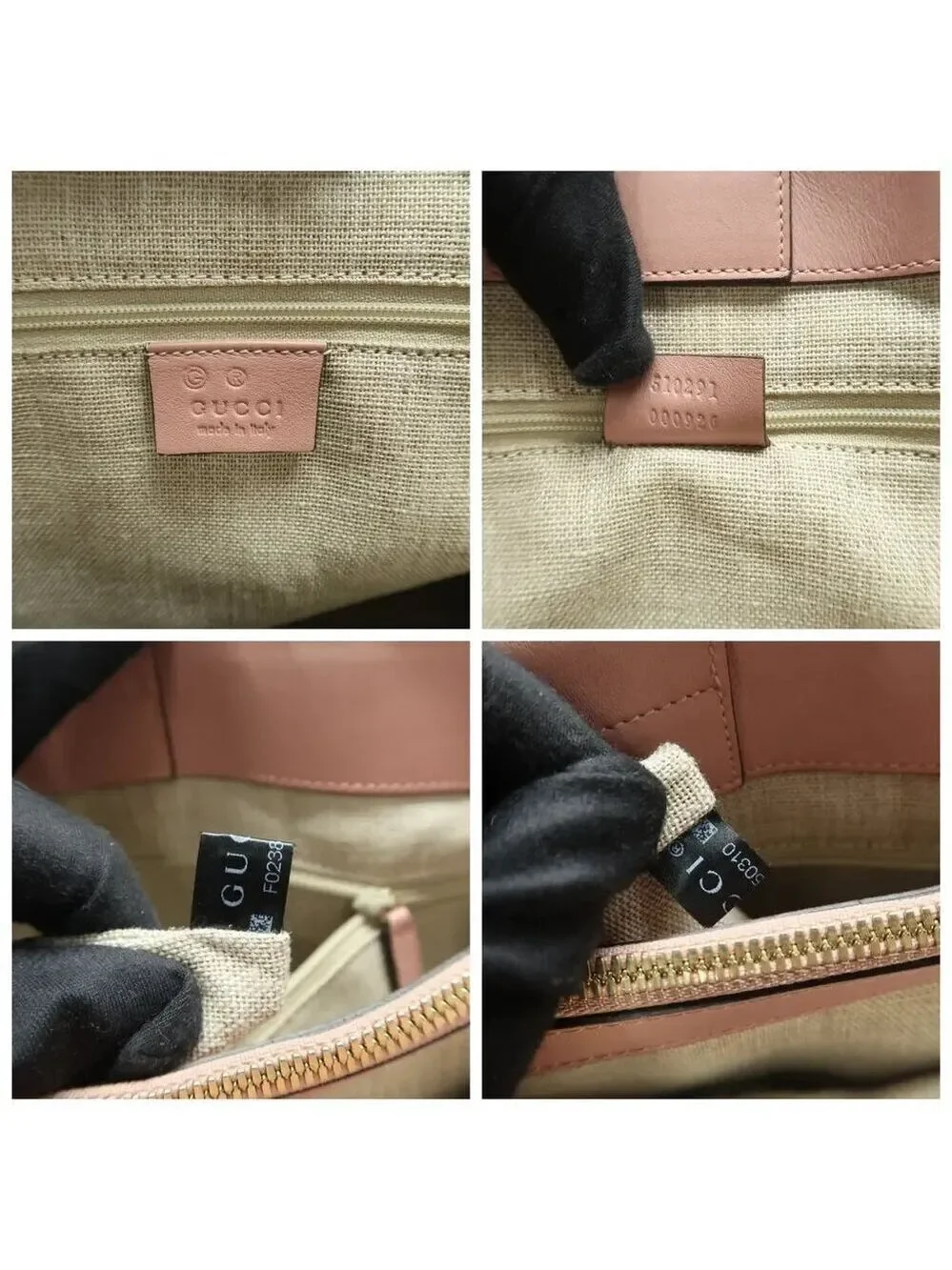 GUCCI Pink Leather Satchel 674-021025